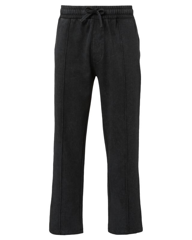 Acid-wash joggers for men, black (KiK Jogginghose Acid-washed (schwarz)) — KiK, authentic German product in Morocco