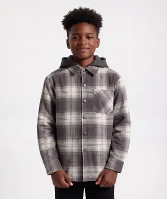 Hemdjacke mit Sweatkapuze