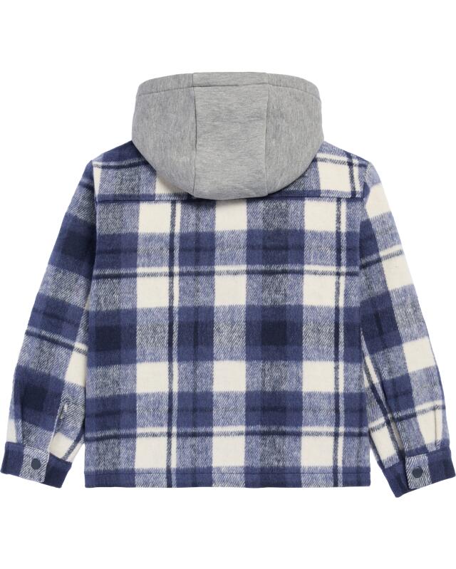 Checked flannel shirt for boys, blue checked (KiK Kariertes Flanellhemd (blau kariert)) — KiK, authentic German product in Morocco