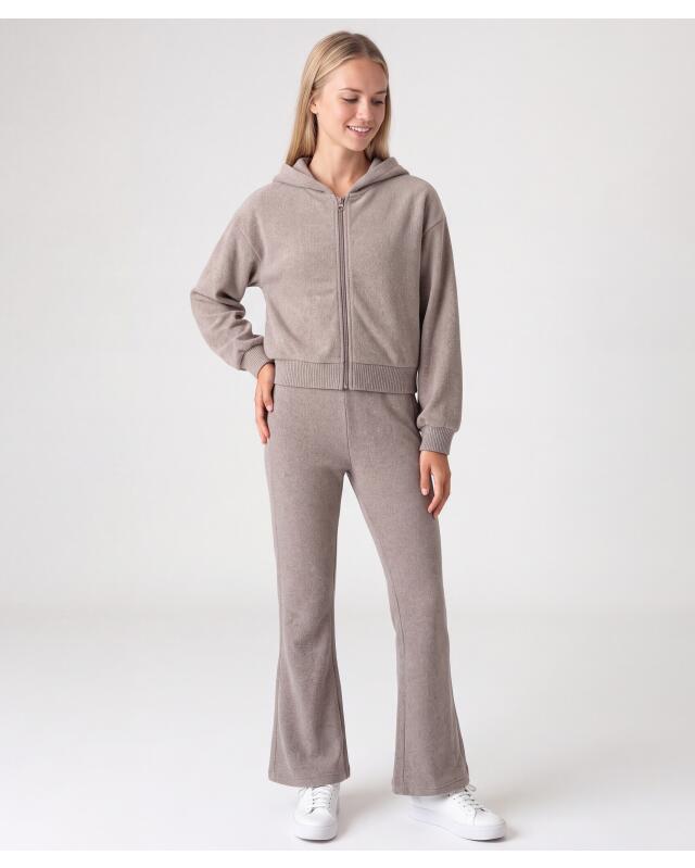 Marl jacket + trousers for girls, beige marl (KiK Jacke + Hose in Melange (Beige melange)) — KiK, authentic German product in Morocco