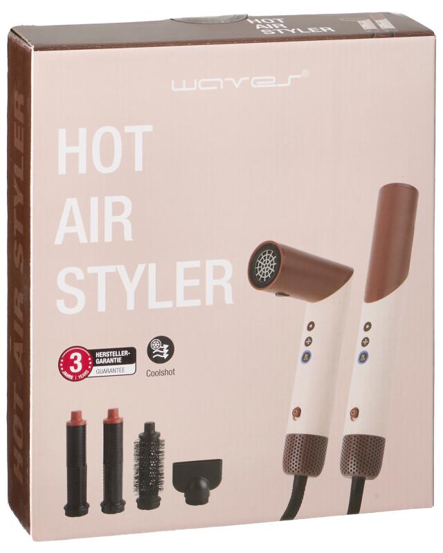 Waves hot air multi-styler for women, gold/hot pink — KiK, authentic German product in Morocco
