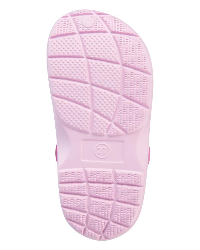 Clogs with appliqués for girls, pink (KiK Clogs mit Applikationen (rosa)) — KiK, authentic German product in Morocco