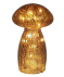 LED-Pilz aus Glas braun