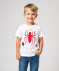 T-Shirt mit erhabenem Print weiß