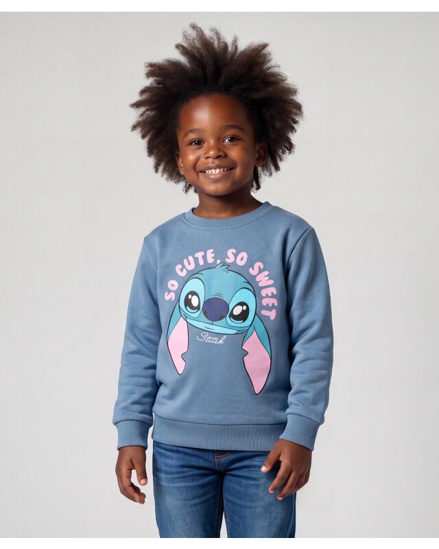 Stitch sweatshirt for girls, light blue (KiK Stitch Sweatshirt (hellblau)) — KiK, authentic German product in Morocco