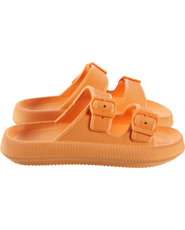 Slides for women, light orange (KiK Badeschlappen (hellorange)) — KiK, authentic German product in Morocco