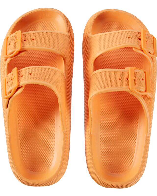 Slides for women, light orange (KiK Badeschlappen (hellorange)) — KiK, authentic German product in Morocco