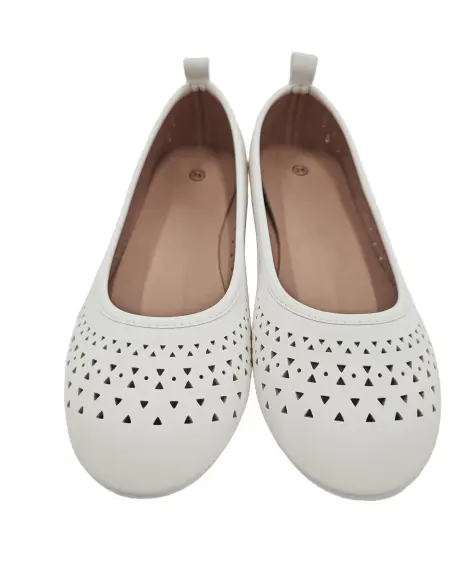 Weiße Ballerinas