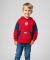 Sweatshirt mit Front-und Backprints rot