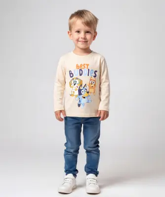 Langarmshirt mit großem Frontprint