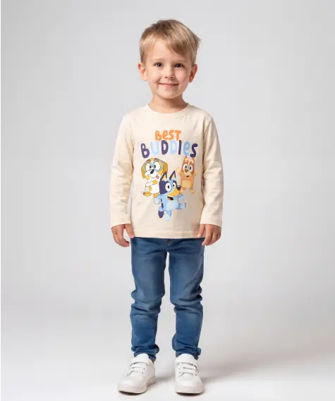 Langarmshirt mit großem Frontprint
