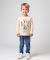 Langarmshirt mit großem Frontprint offwhite