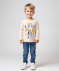 Langarmshirt mit großem Frontprint offwhite