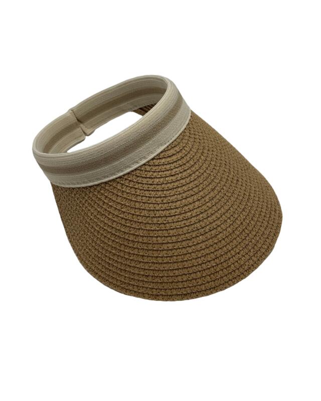 Straw cap for women, natural — KiK, authentic German product in Morocco