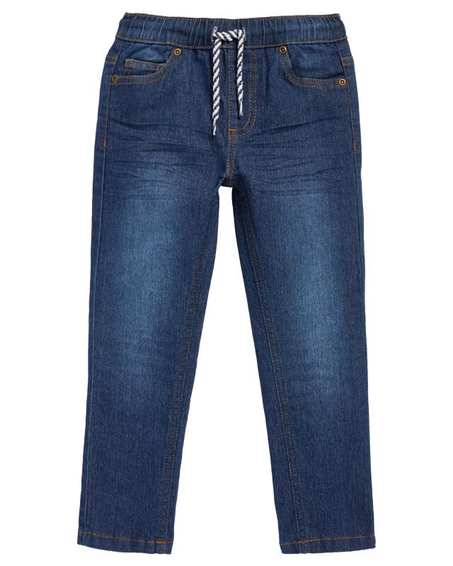 Jean à délavage foncé garçon, jean foncé (KiK Jeans mit dunkler Waschung (jeansblau dunkel)) — KiK, produit allemand authentique au Maroc