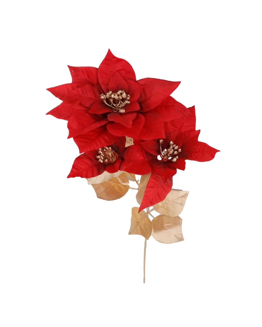 Kunstblume Weihnachtsstern, rot