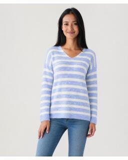 bleu clair/blanc