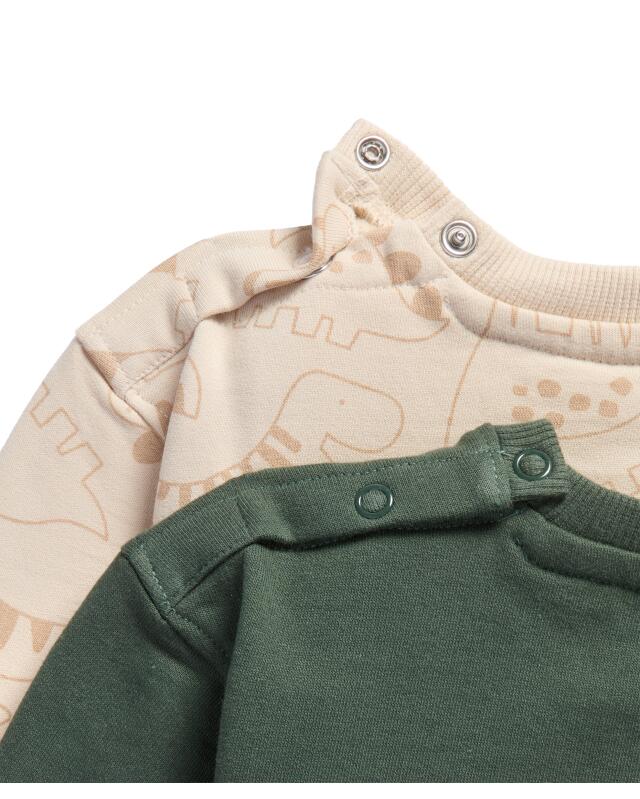سويت شيرتات بنقشة الديناصورات للرضيع، أخضر غامق (KiK Sweatshirts Dinos (dunkelgrün)) — KiK, منتج ألماني أصلي في المغرب