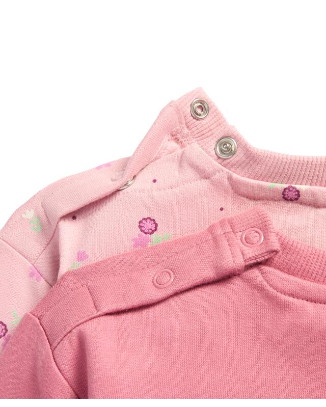 Sweats à fleurs bébé fille, rose (KiK Sweatshirts Blumen (rosa)) — KiK, produit allemand authentique au Maroc