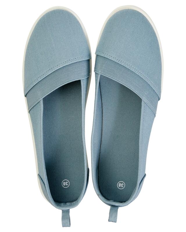 حذاء قماشي بدون رباط للنساء، أزرق فاتح (KiK Canvas Slip-ons (hellblau)) — KiK, منتج ألماني أصلي في المغرب