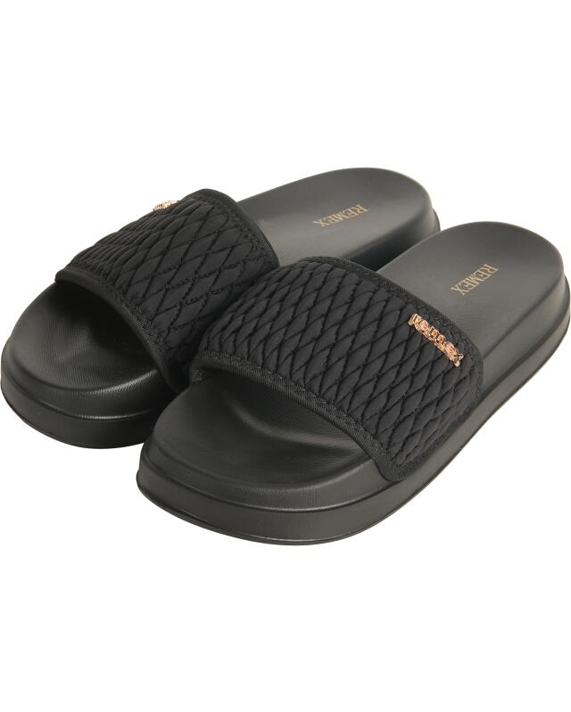 Quilted mule slippers for women, black (KiK Slipper mit Steppung (schwarz)) — KiK, authentic German product in Morocco