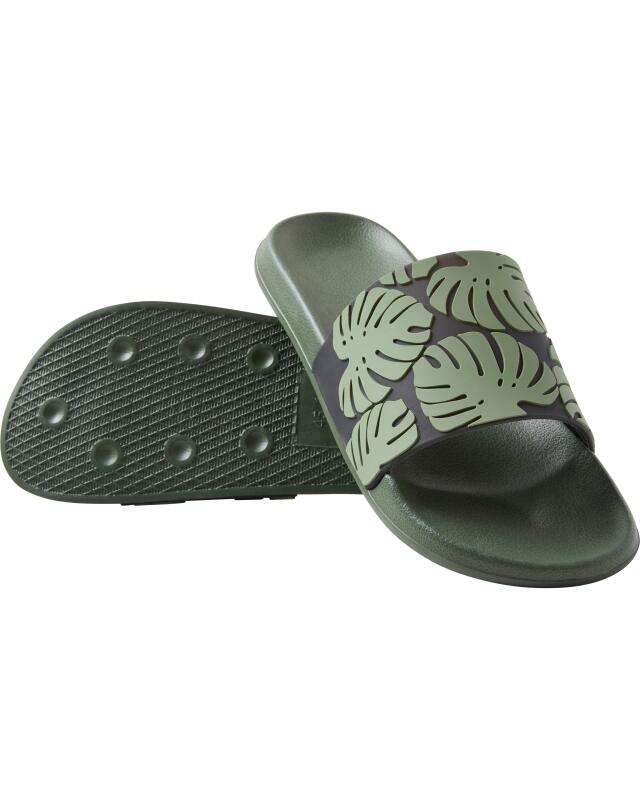 Claquettes homme, vert — KiK, produit allemand authentique au Maroc