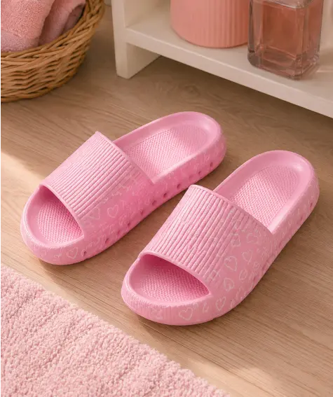 Pinke Badelatschen