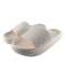 Badslippers met koordlook beige