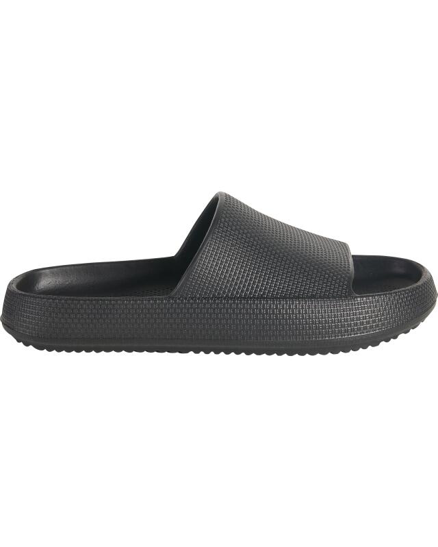 Slides for women, black (KiK Einfarbige Badelatschen (schwarz)) — KiK, authentic German product in Morocco