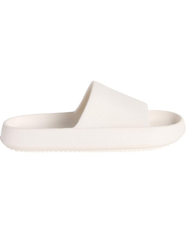 Slides for women, off-white (KiK Einfarbige Badelatschen (offwhite)) — KiK, authentic German product in Morocco