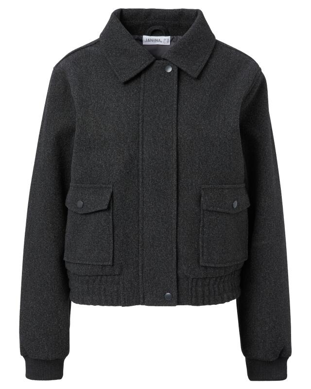 Wool-look jacket for women, grey (KiK Jacke in Wolloptik (grau)) — KiK, authentic German product in Morocco