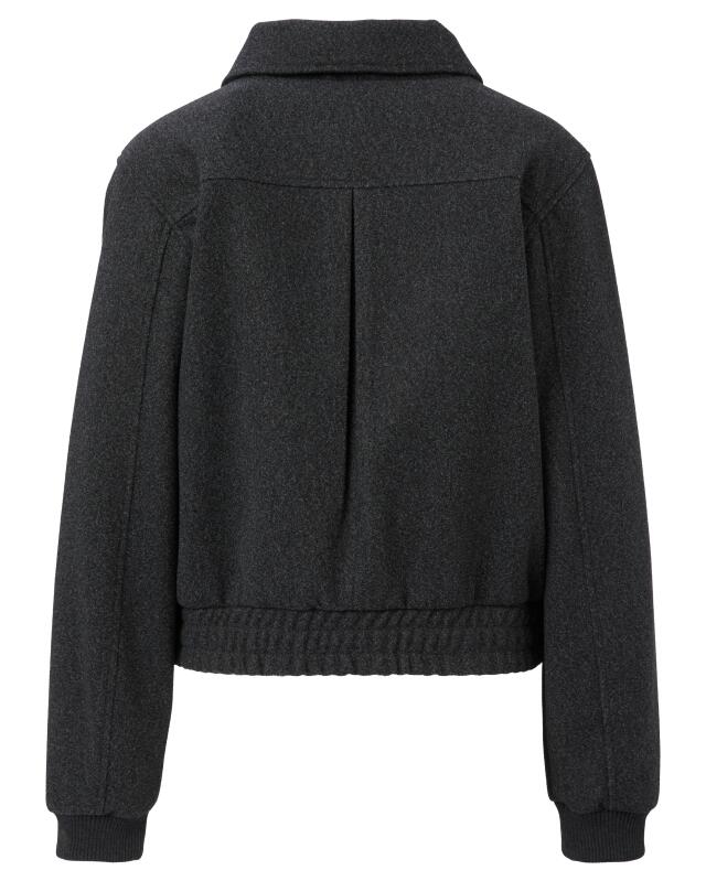 Wool-look jacket for women, grey (KiK Jacke in Wolloptik (grau)) — KiK, authentic German product in Morocco