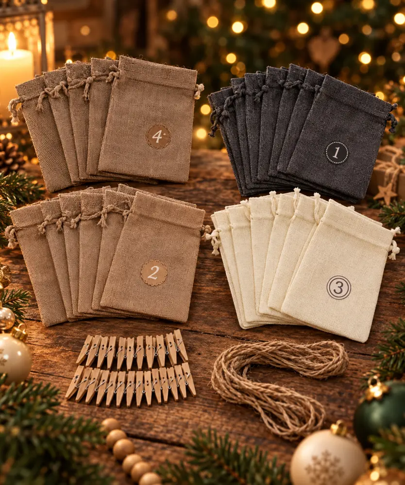 DIY Adventskalender, Beige