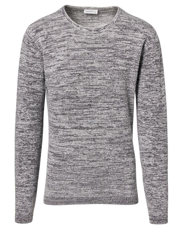 كنزة تريكو رفيعة من القطن للرجال، أنثراسيت مبرقش (KiK Feinstrickpullover aus Baumwolle (anthrazit melange)) — KiK, منتج ألماني أصلي في المغرب