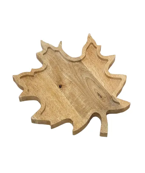 Dekotablett in Blattform