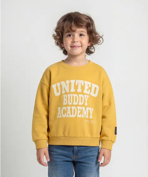 Sweater in mosterdgeel