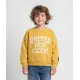 Sudadera en amarillo mostaza