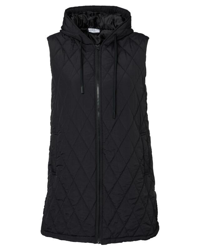 Gilet sans manches long femme, noir (KiK Longweste in Schwarz (schwarz)) — KiK, produit allemand authentique au Maroc