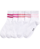 Socken mit Kontraststreifen weiß/pink