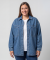 Spijkerjas met borstzakken licht denimblauw