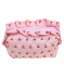 Kosmetiktasche mit Rüschen rosa