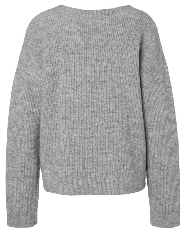Pull en maille femme, gris chiné (KiK Strickpullover (grau melange)) — KiK, produit allemand authentique au Maroc