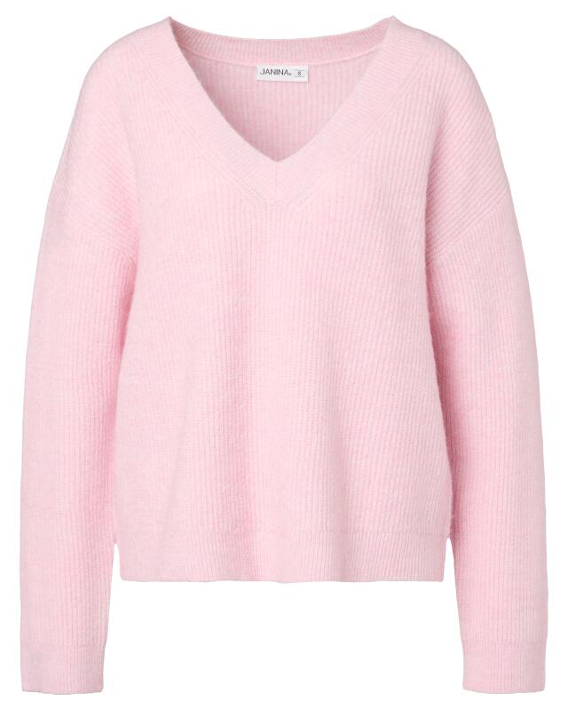 Pull en maille femme, rose clair (KiK Strickpullover (hellrosa)) — KiK, produit allemand authentique au Maroc