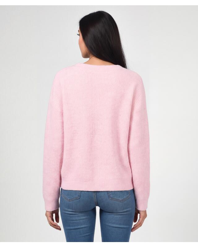 Pull en maille femme, rose clair (KiK Strickpullover (hellrosa)) — KiK, produit allemand authentique au Maroc