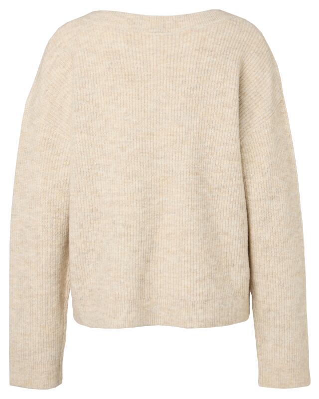 Pull en maille femme, beige chiné (KiK Strickpullover (Beige melange)) — KiK, produit allemand authentique au Maroc