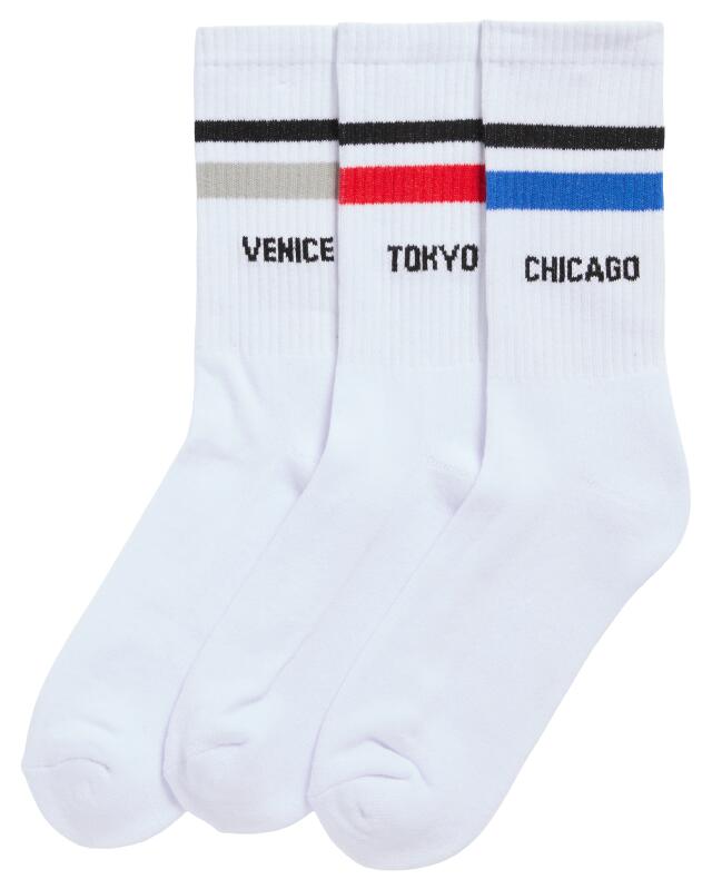 Chaussettes de tennis à inscription homme, blanc — KiK, produit allemand authentique au Maroc