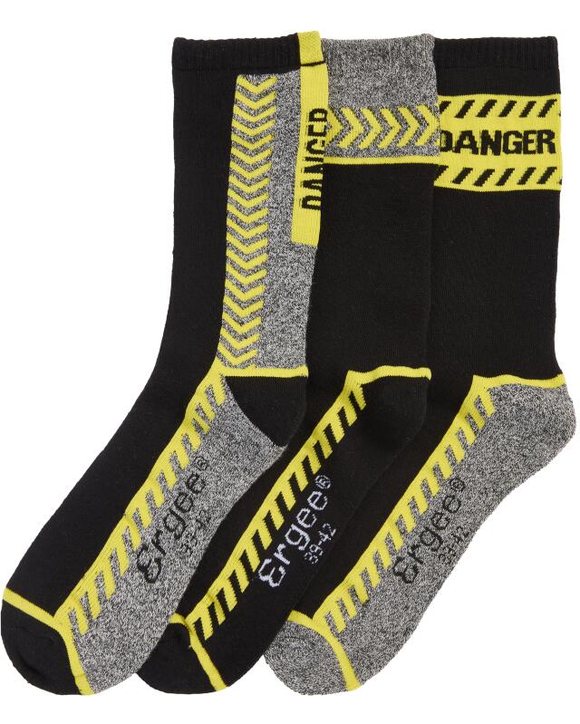Chaussettes de travail homme, jaune — KiK, produit allemand authentique au Maroc
