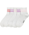 Kurzschaftsocken weiß/rosa
