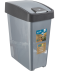 keeeper Mülleimer 25 l silbergrau