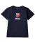 T-Shirt mit Frontprint dunkelblau